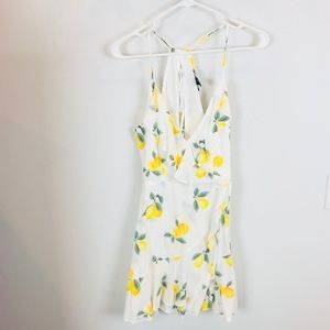 Forever 21 Lemon Print Sun Dress- NWOT
